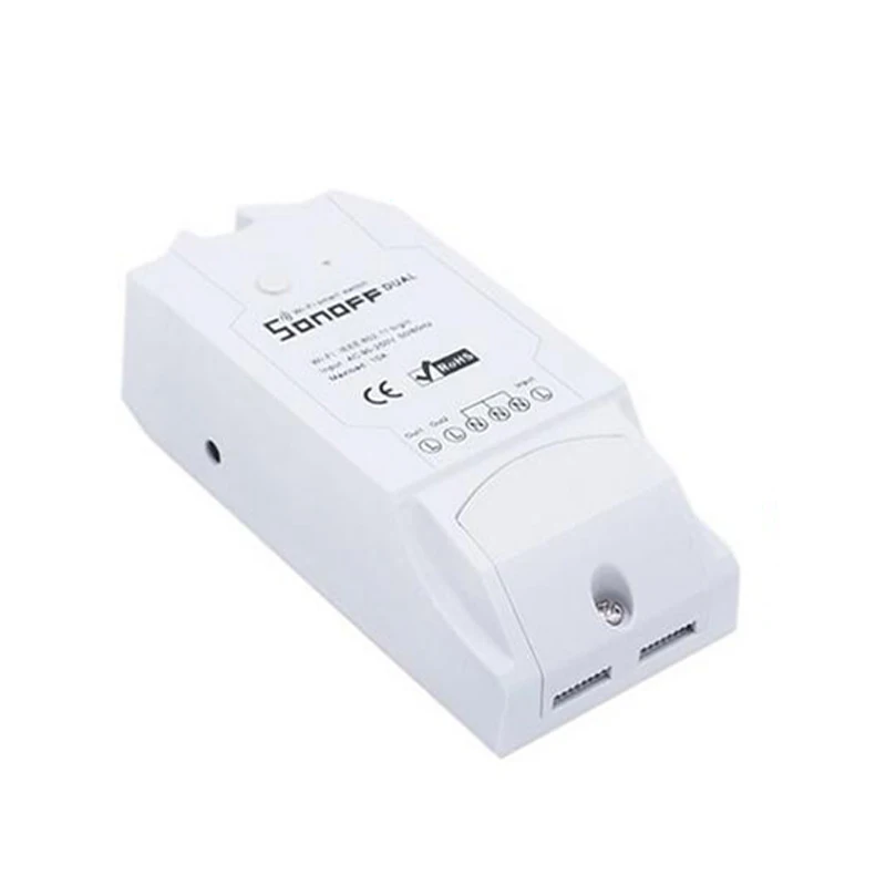 SONOFF двухканальный DIY WIFI беспроводной переключатель розетка модуль умный дом AC 90