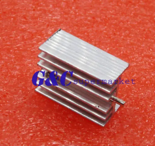 10PCS Heat Sink 21x15x10mm Aluminum TO-220 Transistors DIY | Электронные компоненты и принадлежности