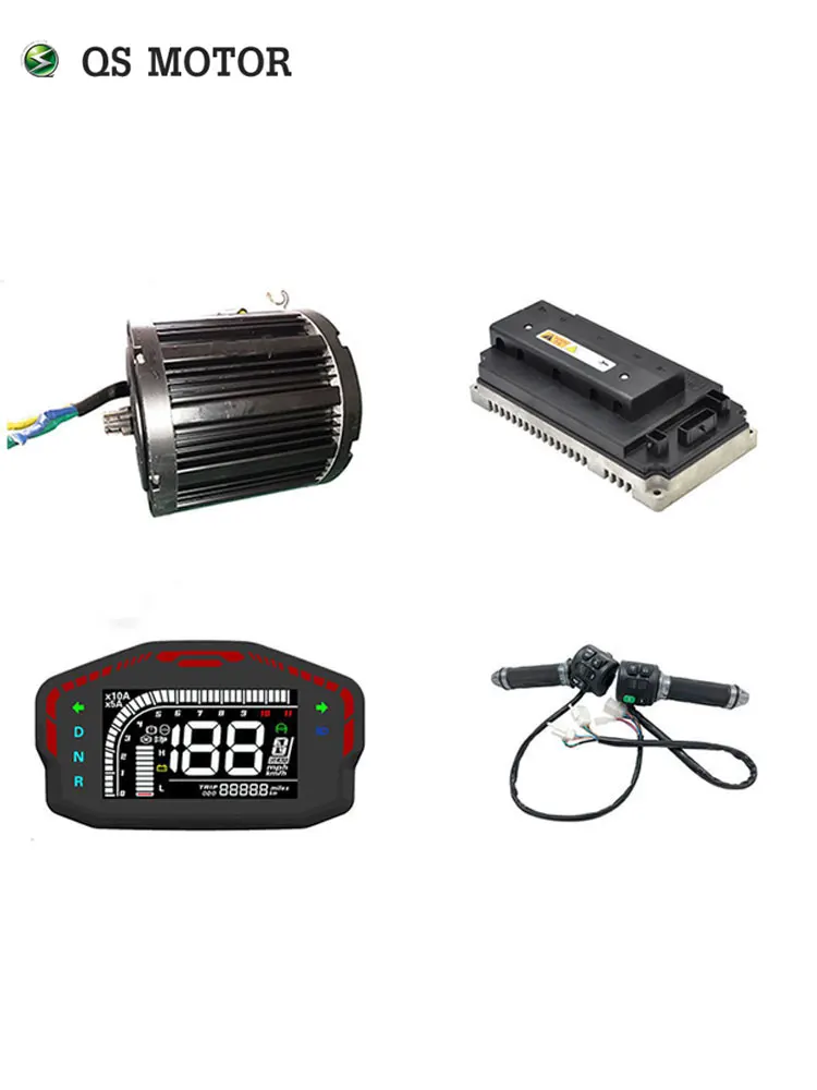 QSmotor 138 72V 100KPH 3kw Mid drive motor 3000w power train kits with motor controller sprocket type