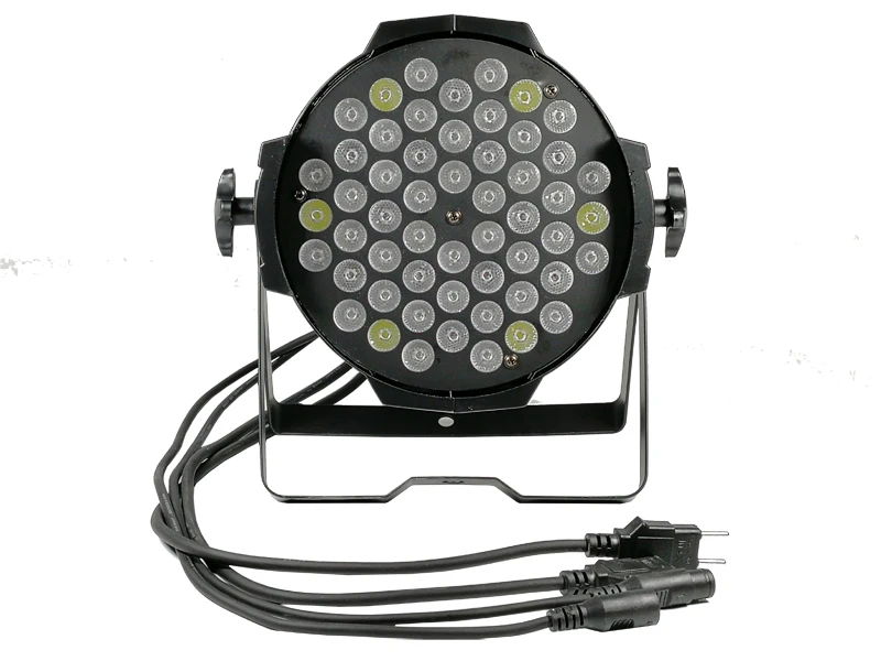 

4pcs / aluminum 54x3w rgbw led par light dmx512 flat par light professional stage cast aluminum par light IN/OUT plug