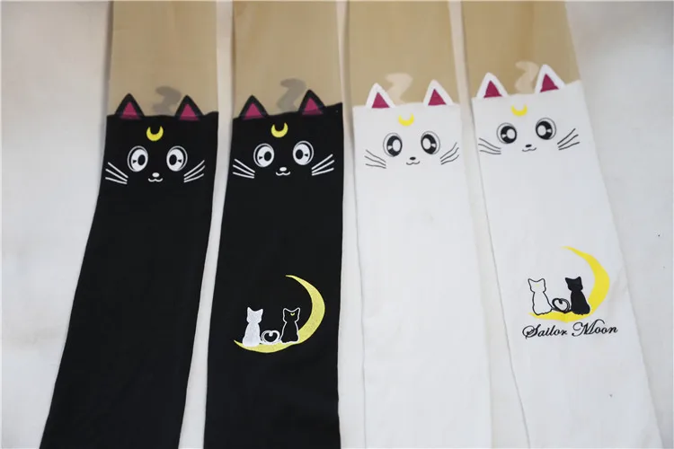 Hello KItty/чулки для косплея с рисунком кролика кошки дьявола милые забавные сшитые