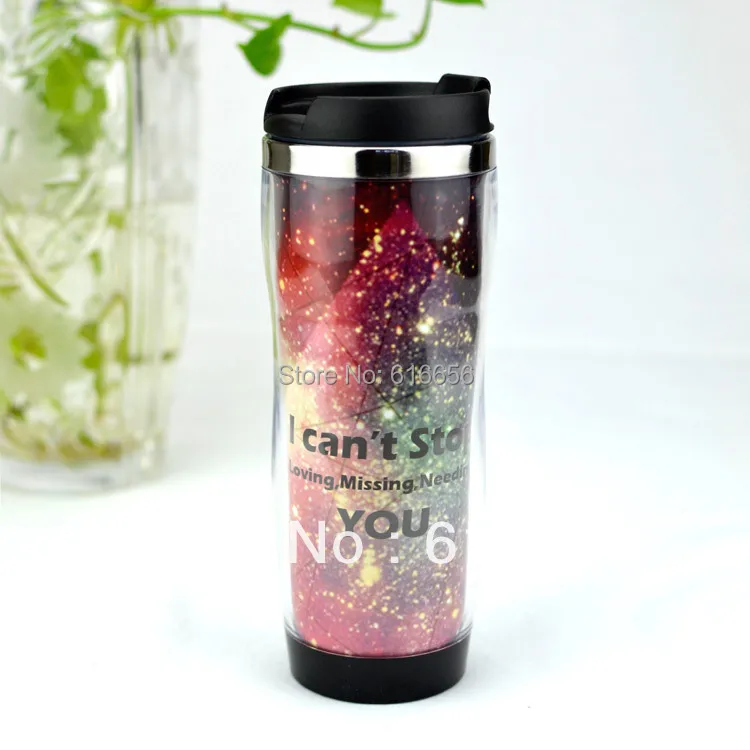 Бесплатная доставка кружка для путешествий 420 мл/14 унций рекламы дизайнерская