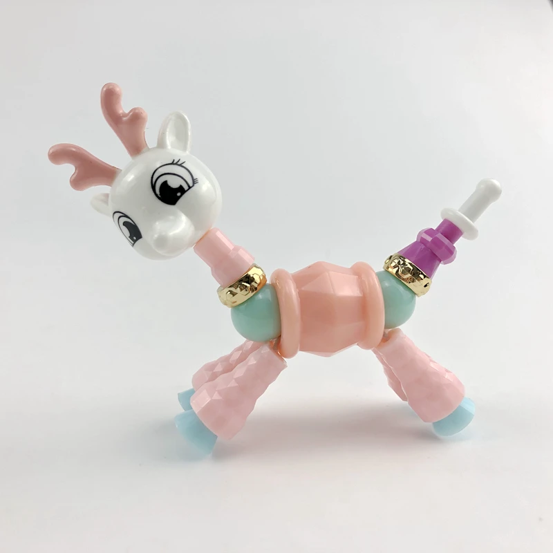 TOY027 Волшебный браслет в виде животного, классические игрушки, жираф, мышь, собака, кошка, модель, крутые браслеты для детей, игрушки, подарок на день рождения, вечерние Игрушки для девочек - Цвет: TOY027