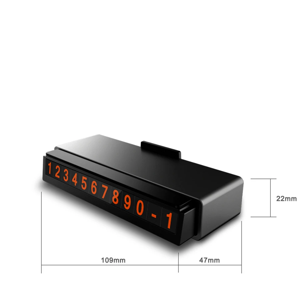 Автомобильная парковочная карта наклейки на номерной знак телефона