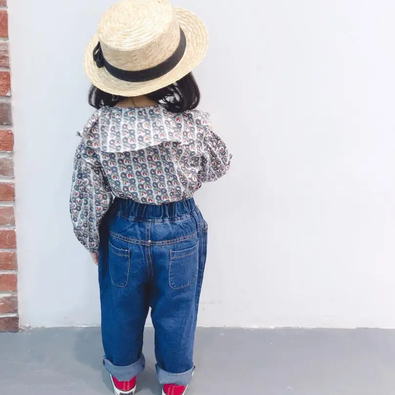 2019 длинные штаны шаровары для новорожденных на весну и осень джинсы мальчиков