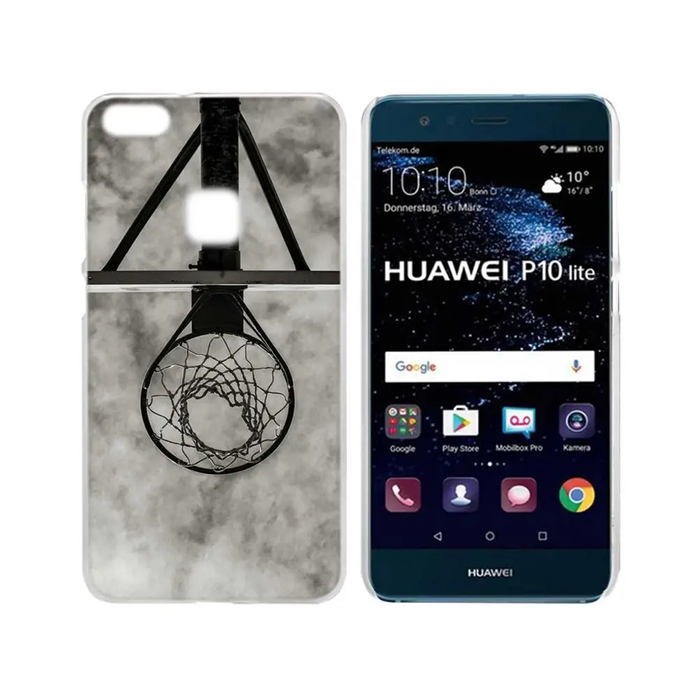SHELI Баскетбол темный прозрачный жесткий чехол для телефона чехол для huawei P8 P9 P10 P20 Lite Plus Pro mate 10 - Цвет: 009