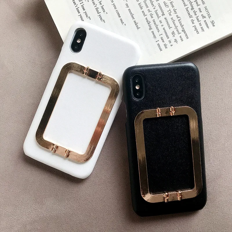 IMIDO однотонный квадратный чехол-подставка для телефона Iphone X XS XR Max 6 6S 7 8 Plus чехол