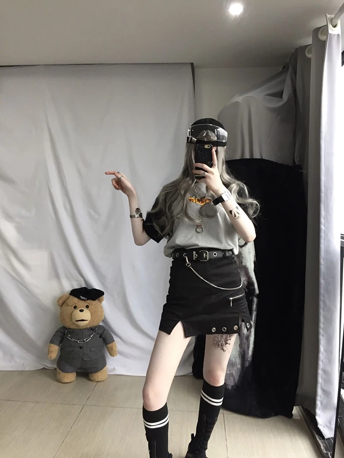 Женские кожаные ремни на талию модные панк хип хоп с цепочкой популярные женские