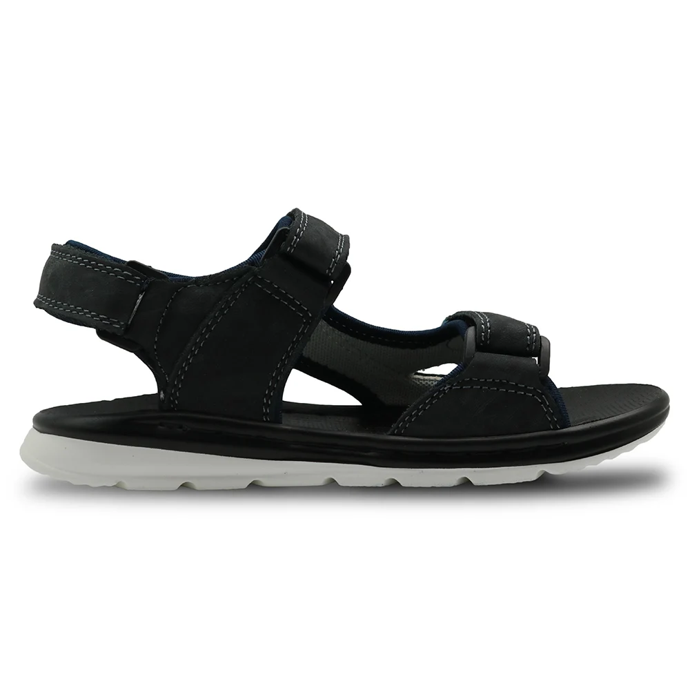 Apakowa Big Kids Shoes Genuine Leather Boys Beach Sandals with Arch Support Flat Orthopedic Children's |