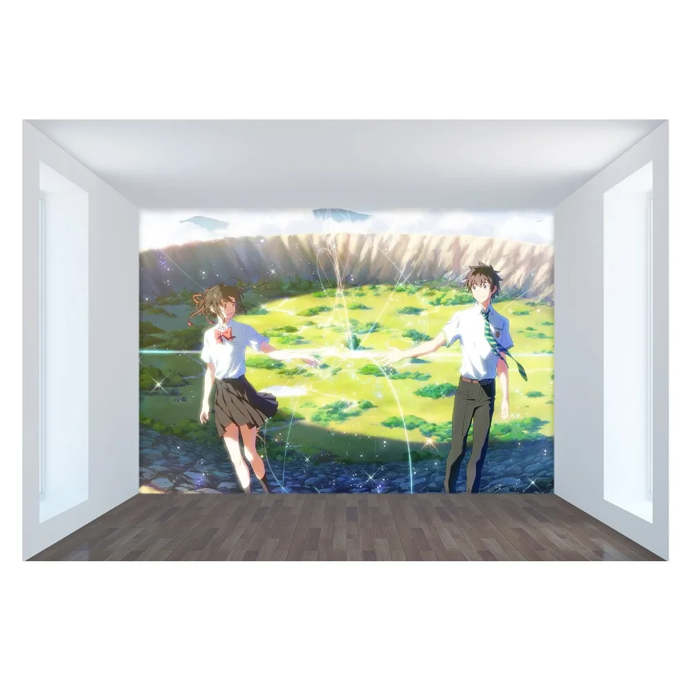 

[Self-Adhesive] 3D Your Name Movie Poster 2 Japan Anime Wall Paper mural Wall Print Decal Wall Murals