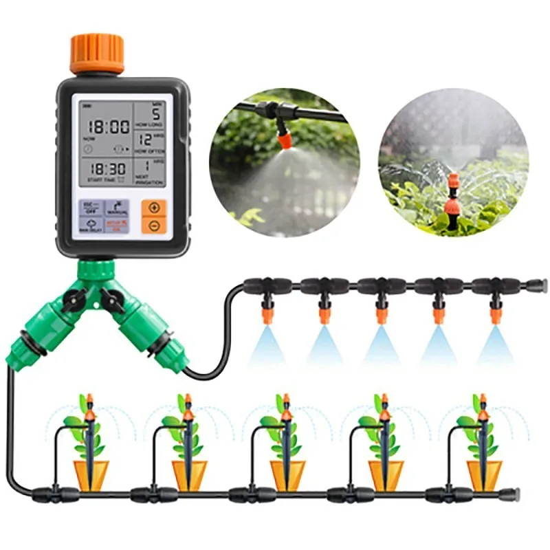 

Automatic Plant Drip Irrigation System Electronic Water Timer LCD Screen Sprinkler Controller Garden Intelligent Watering Device