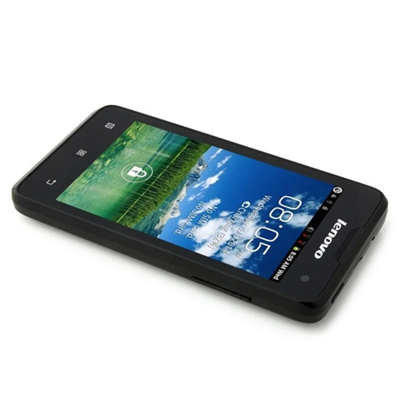 Оригинал 4 &quotLenovo A396 SC7730 Quad Core 1.2 ГГц Android 2.3 смартфон GSM + WCDM Dual SIM 256 МБ Оперативная