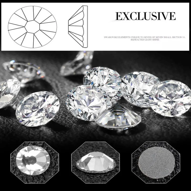LF Nail Art Decoration Glass Rhinestone For Sticker Needlework FlatBack Scrapbooking DIY Embellishments Accessories | Дом и сад