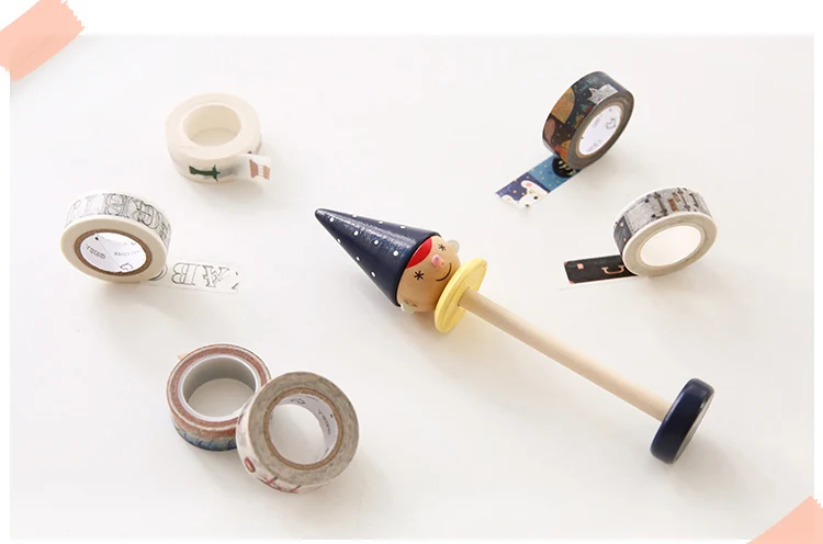 1 шт. Kawaii мальчик стиль DIY васи лента клейкая лента держатель украсить липкий Скрапбукинг изоляционная лента Организатор Канцелярские 02462