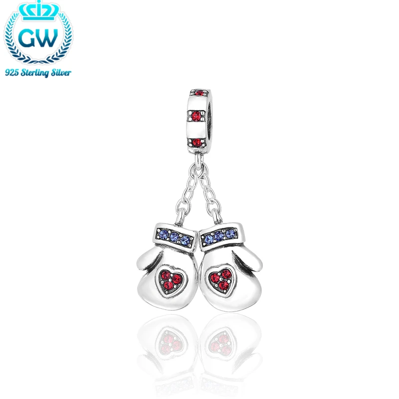 Серебряный 925 Ювелирная Перчатка из бисера Рождественский подарок Семья