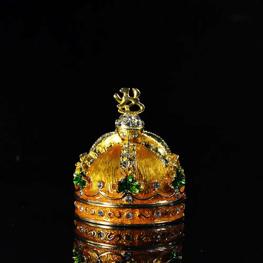 

QIFU Metal Craft Beautiful Golden Crown for Trinket Box