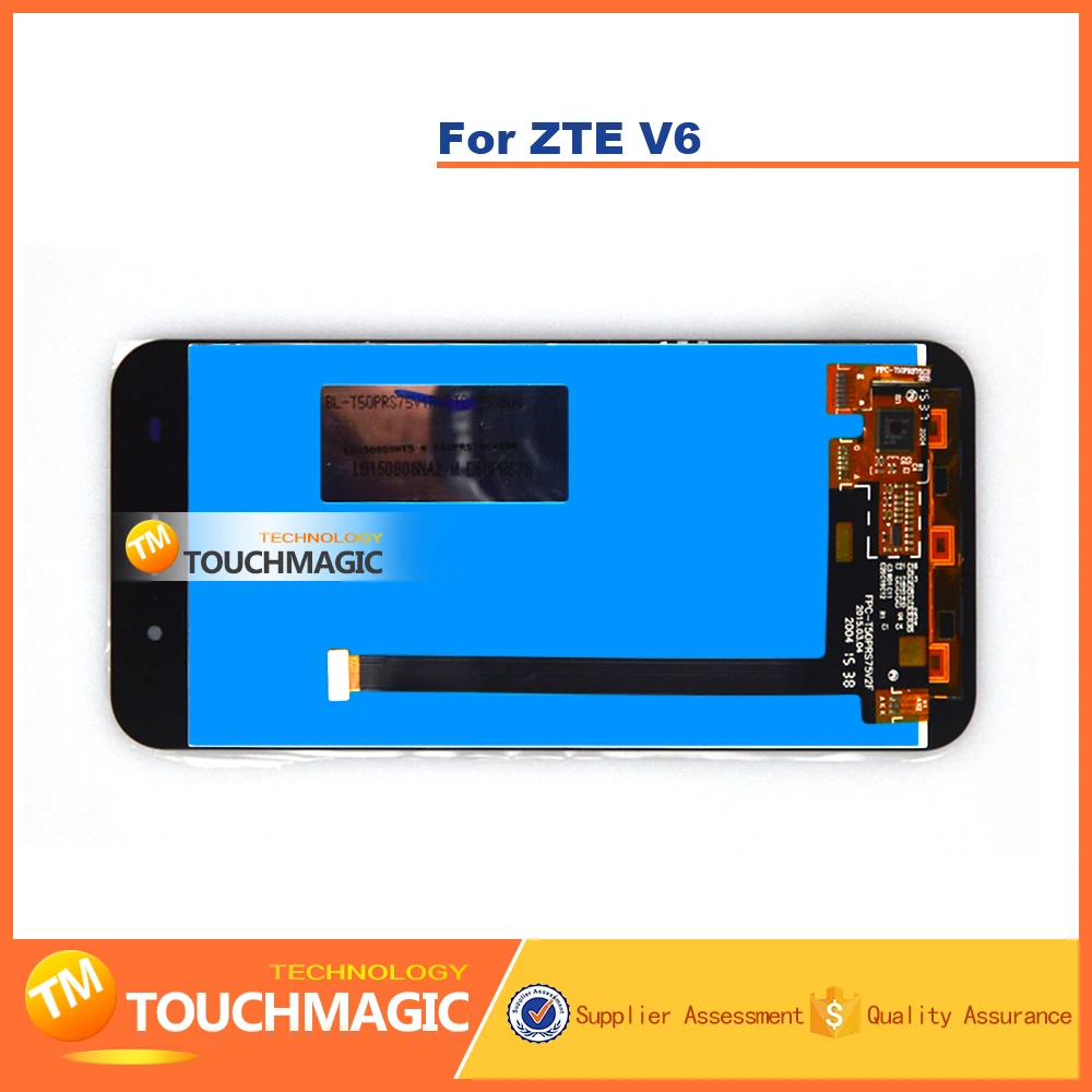 Хорошо Работает Для ZTE V6 ЖК-Дисплей С Сенсорным Экраном Digitizer Замена Тяга