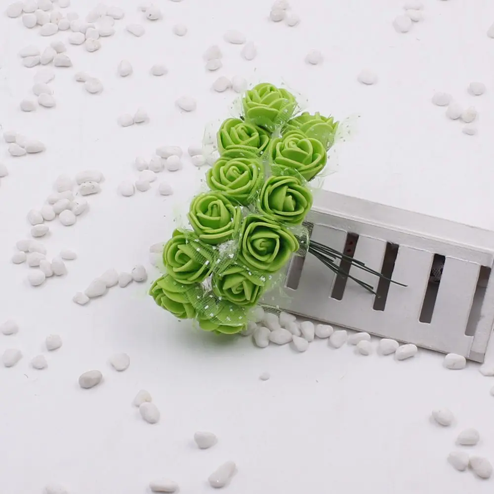 12 шт./лот (2 5 см с украшением в виде цветов) кружевными розами для маленьких