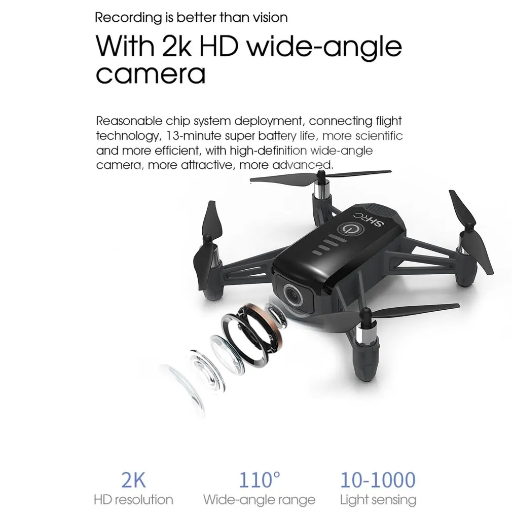 SHRC H2 wifi 2 K FPV RC Дрон оптического потока позиционирования Смарт следование RTF Квадрокоптер RC пульт дистанционного управления Вертолет игрушка