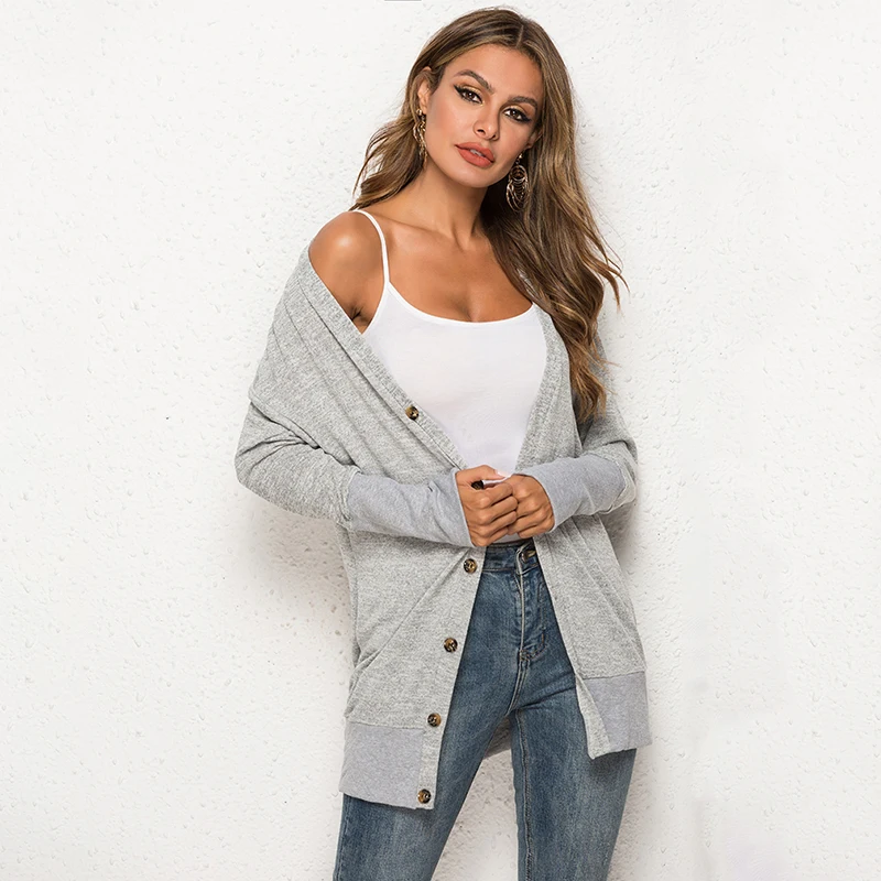Long Sleeve Cute Kawaii Sweater Cardigan Female Women Jacket Girl Casual Loose |