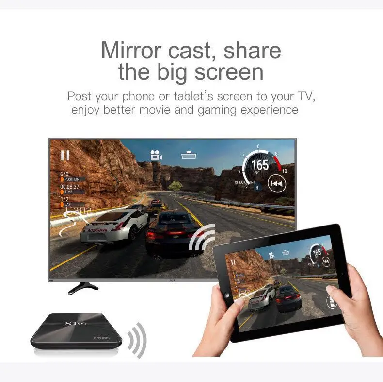 DJYG S10 Amlogic S912 Восьмиядерный процессор DRR4 3 Гб 64 Гб eMMC Android 7,1 tv Box 2,4G/5G Wifi Lan 1000M BT4.1 4K медиаплеер