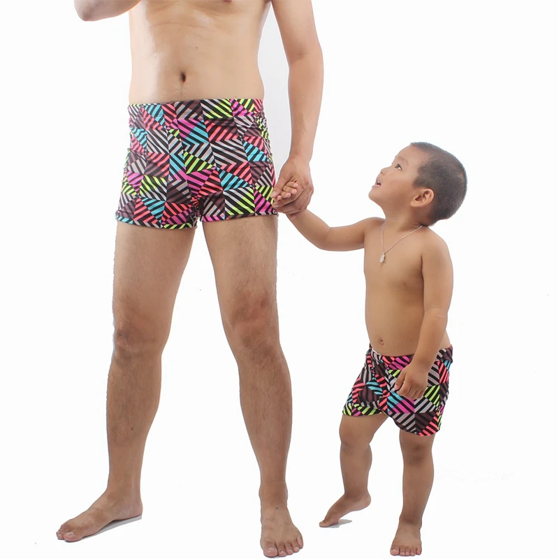 Swimmart 2019 Лето Родитель Ребенок Шорты для плавания купальные костюмы Семейный