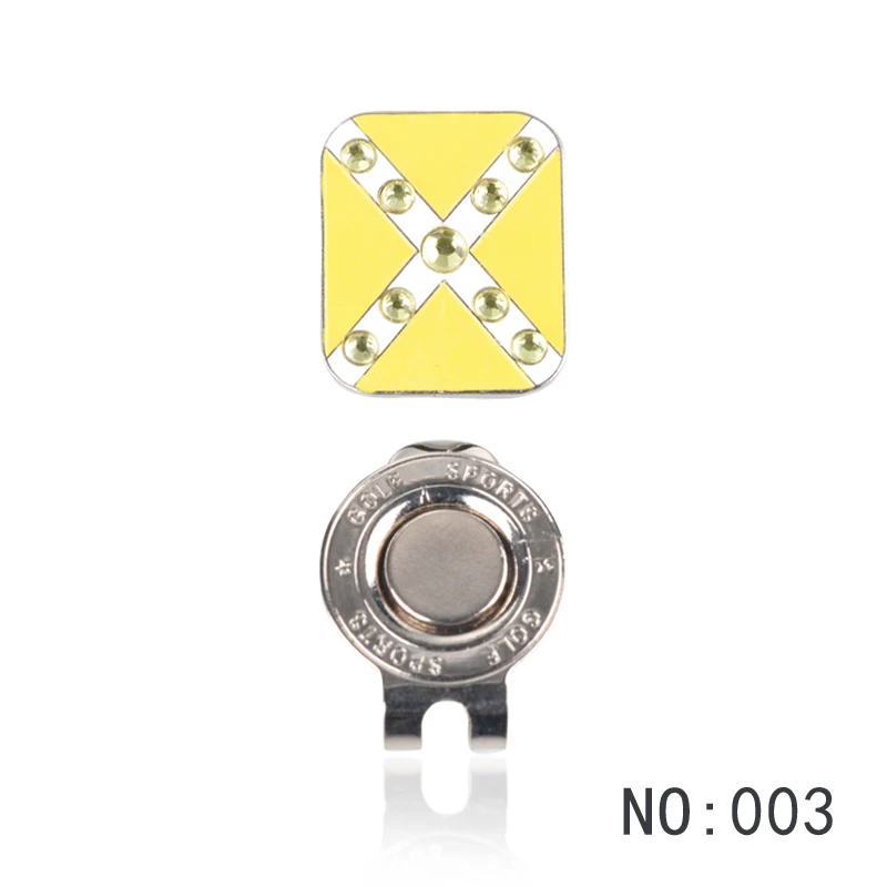 1 шт. отметка для мяча гольфа с магнитной застежкой шапки гольф сплав активного