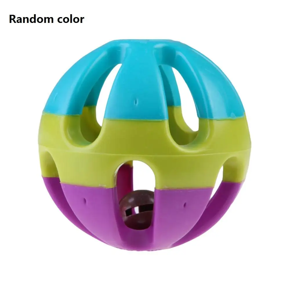 1Pcs 7cm random 18 шт./партия пластиковые шарики с колокольчиками для кошек котенок звук погремушка интерактивная игрушка для кошек котенок игрушка для щенка кошки игровые товары - Цвет: 1Pcs 7cm random