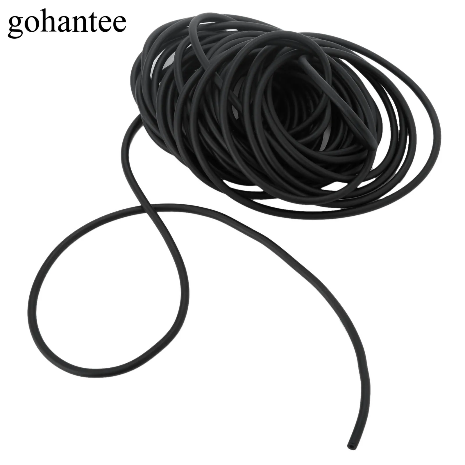 

gohantee Black 10M Natural Latex Rubber Tube Elastica Bungee for Hunting Slingshot Catapult 1.8mmX4.2mm 1842 Rubber Bands Tubes