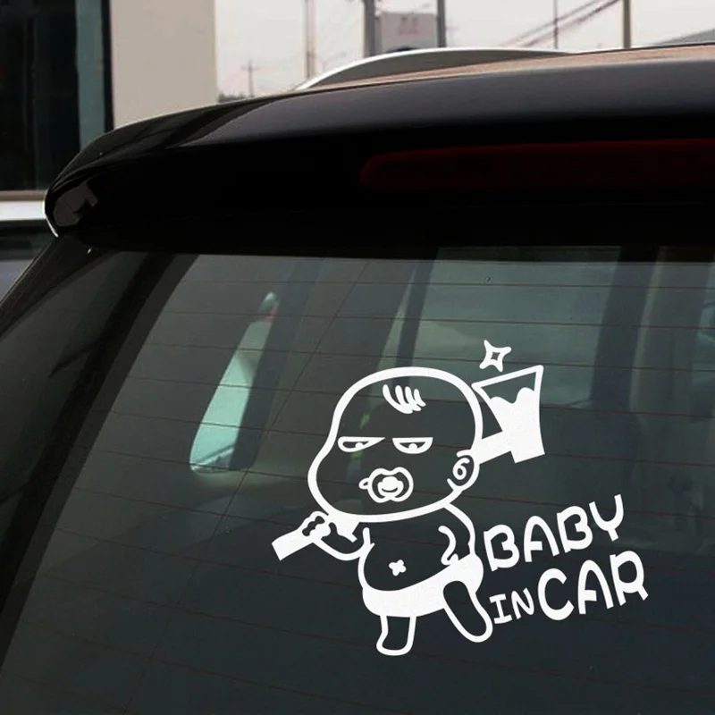 Милые наклейки на семейный автомобиль отражающие окна автомобиля щит Декор