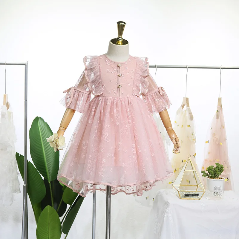 Детская одежда платье коллекция 2019 года новое летнее для девочек принцессы с