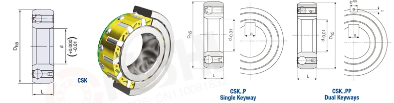CSK25PP односторонние муфты подшипников 25*52*15 мм(1 шт.) с шпоночным каналом CSK6205PP подшипники сцепления свободного хода CSK205PP