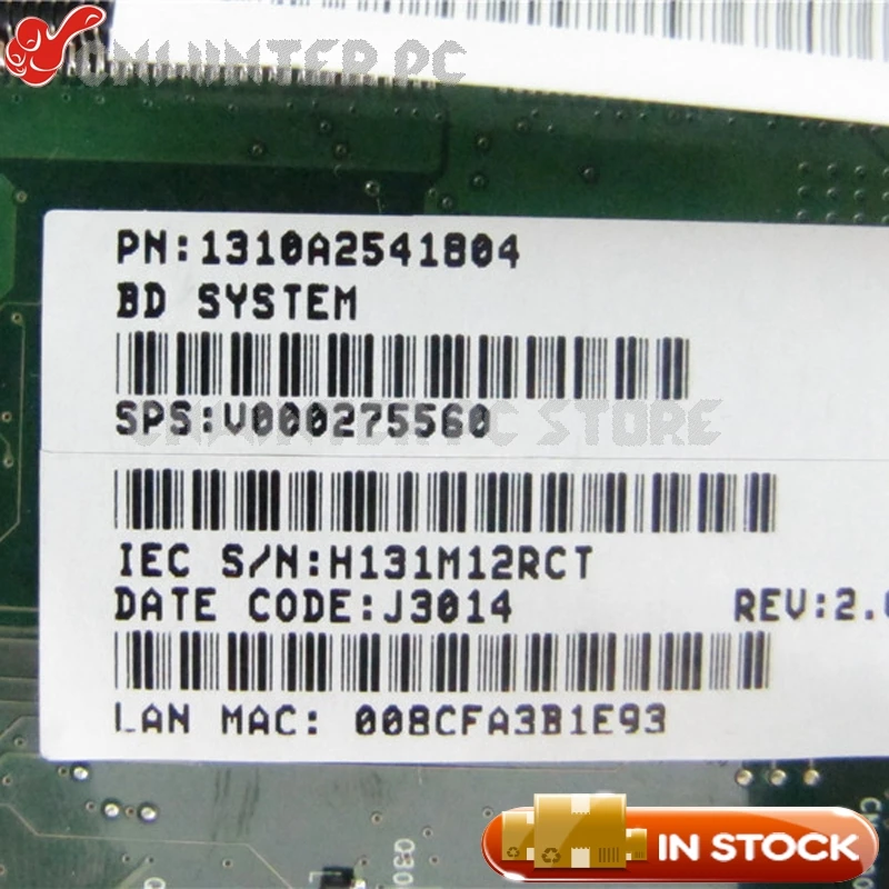 Материнская плата NOKOTION V000275490 V000275560 для ноутбука Toshiba Satellite C855 C855-S5194 материнская
