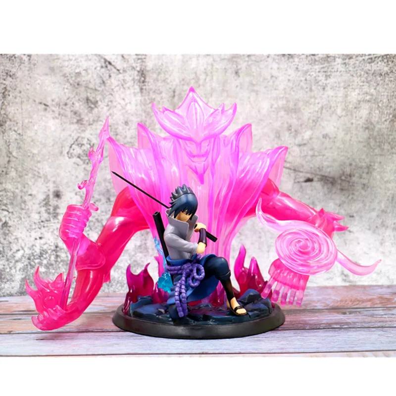 30 см Naruto Uchiha Sasuke Susanoo tempetuous God of Valour фигурка куклы игрушки ПВХ Коллекционная модель