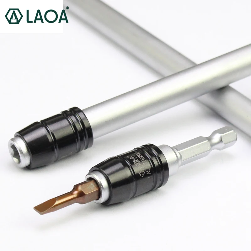 

LAOA 5 sizes Magnetic 1/4 Socket Prolong Ro Sleeve Extension Rod Electric Prolonger Bit For Screwdriver High Quality
