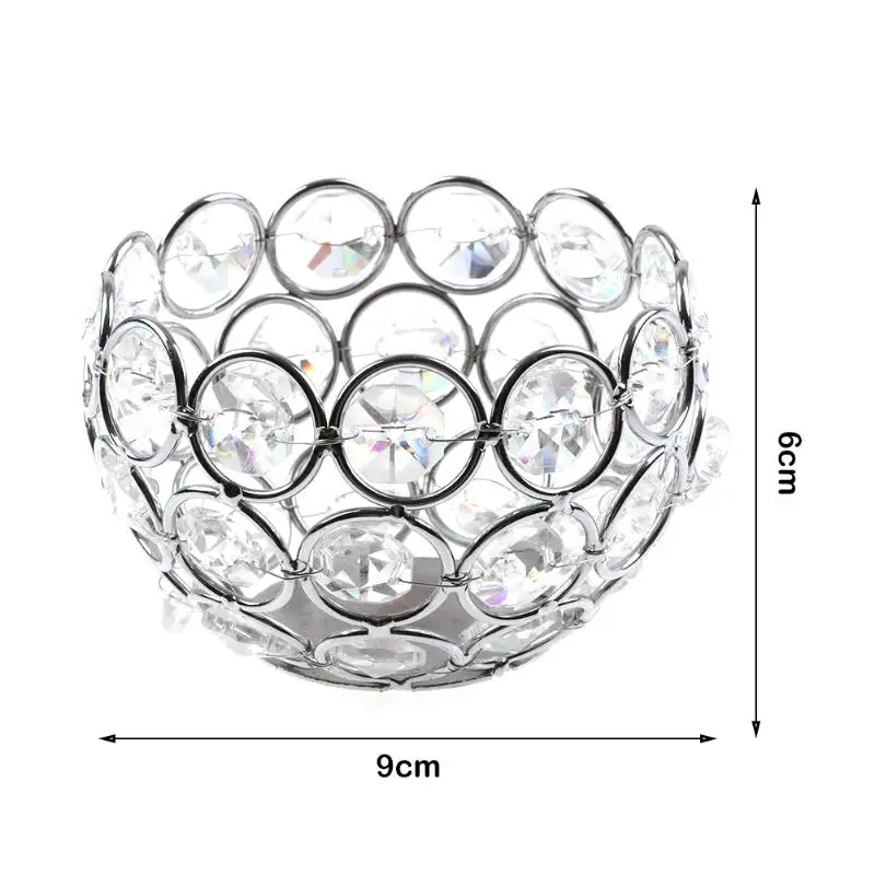 9cm Новая Европейская металлическая кисточка для макияжа, трубка для хранения карандашей для бровей, органайзер для макияжа, Хрустальная коробка для хранения ювелирных изделий, Прямая поставка - Цвет: 9cm