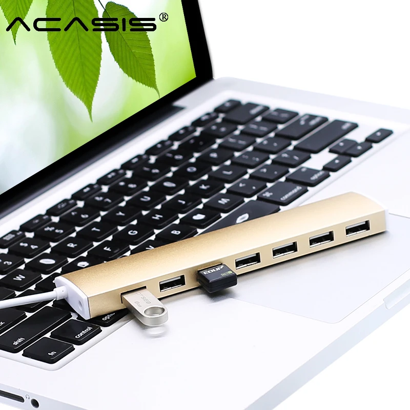 Новый высокоскоростной порт able 7 USB 2 0 мультиконцентратор разветвитель внешний