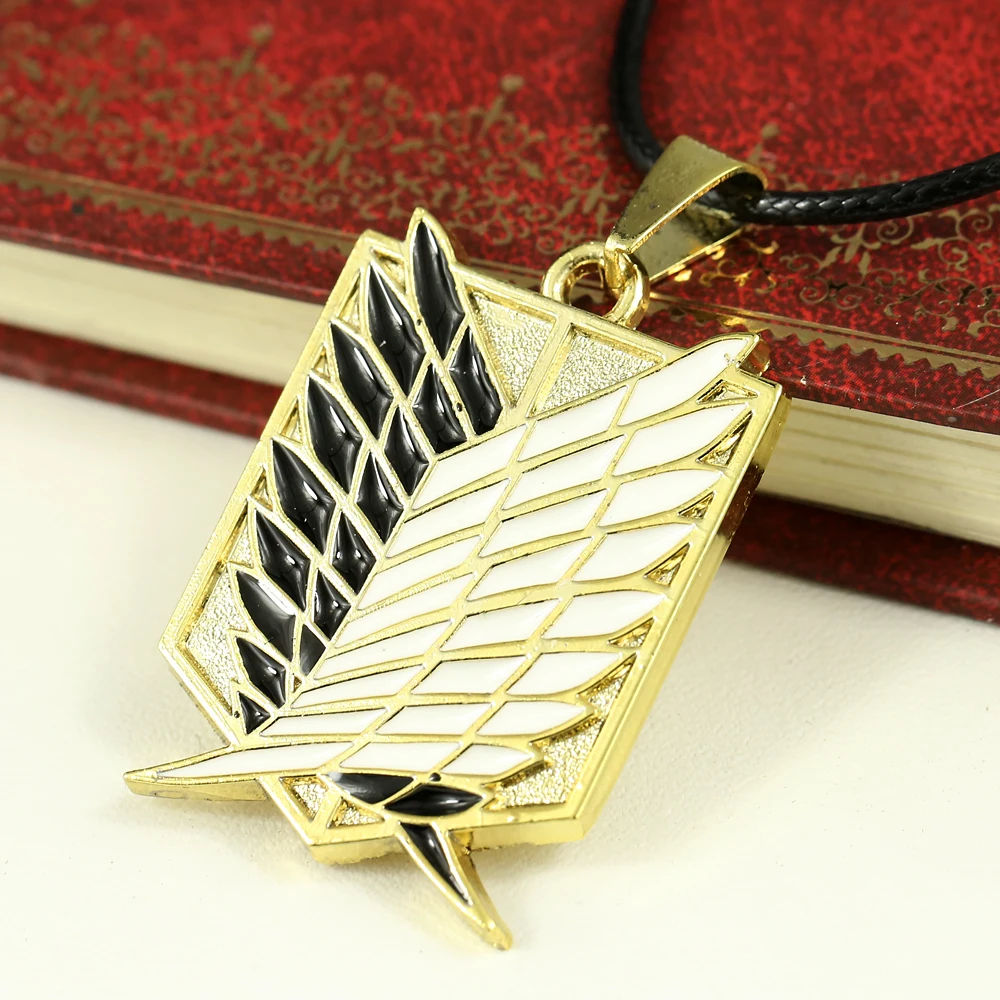 MJ ювелирное аниме Attack on Titan Scout Regiment Charm кулон ожерелье для косплея ювелирные