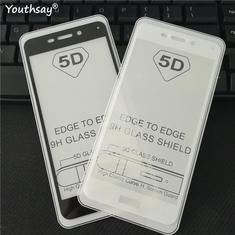 5D полное клеевое покрытие закаленное стекло для Huawei Honor 6C Pro Защита экрана