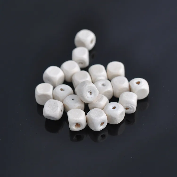 

10mm 100pcs natural Wooden Cube Spacer Beads For Jewelry making DIY JG-010