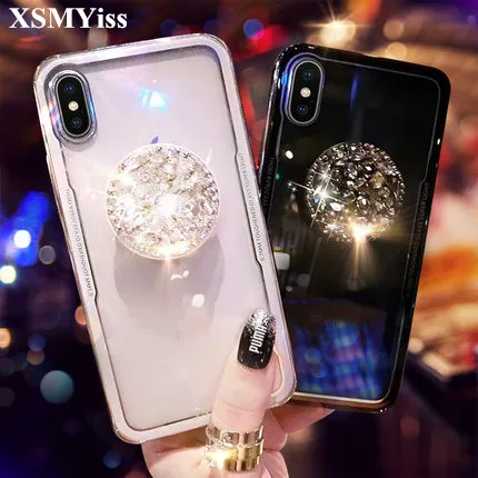 Для iphone 11 Pro MAX XR X 5 SE 6 7 8X7/8 plus 6PLUS роскошный кронштейн подушки безопасности со