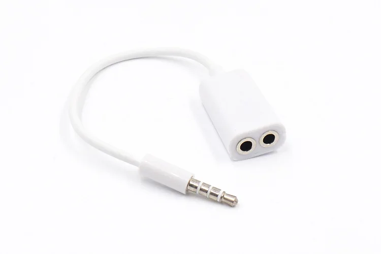 1 штекер-2 гнезда 3,5 разъем Aux аудио кабель для наушников для Apple iPhone 4 5 5S 6 6S 7 plus iPad iPod ноутбука MP3 динамик