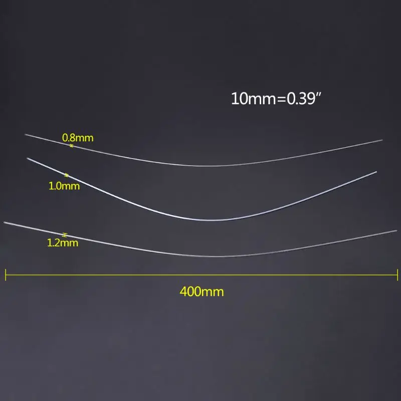 

10 Pcs/Set Fishing Float Tail DIY Floats Hollow 0.8/1/1.2mm Inner Diameter Thicken Tackle Tube Transparent Rigging Accessories