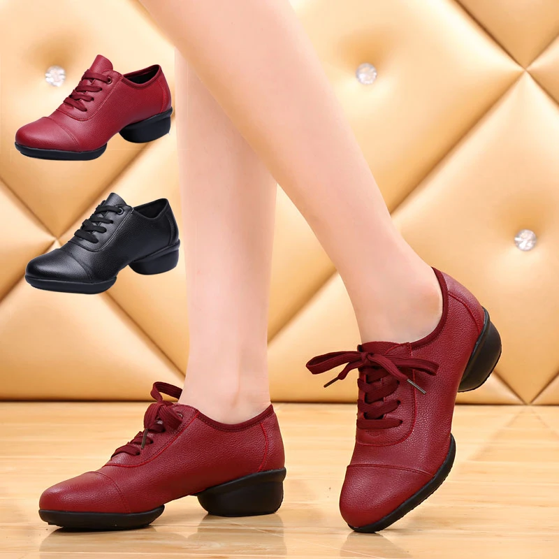 Кроссовки Samba танцевальная обувь кожаная ткань Новая женская Современная