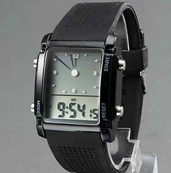 Модные Цифровые кварцевые часы электронные 2015 новые военные СВЕТОДИОДНЫЕ