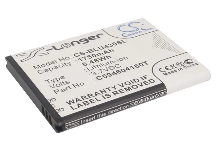 Кэмерон Sino 1750mAh батарея C594604160T для BLU D910A VIVO 4 3|1750mah battery|cameron sinobattery for |