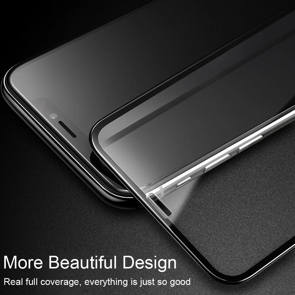 SMILYOU Anti-Explosion New 5D Screen Protector for iPhone X Premium Glass Curved Edge Tempered Film 10 glass | Мобильные телефоны и