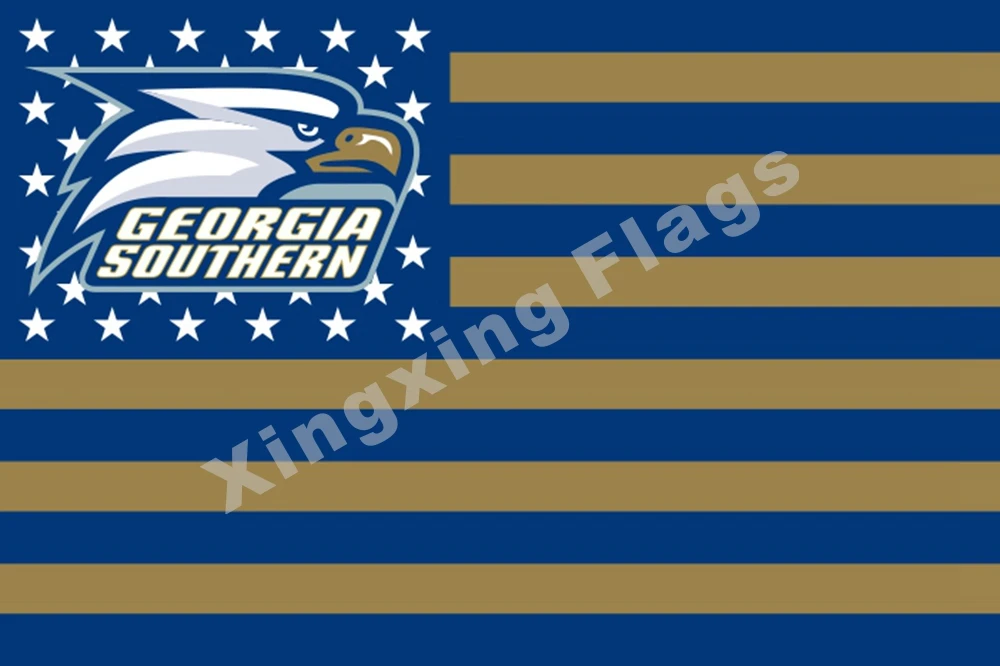 Georgia Southern Eagles Nation Flag 3ft X 5ft Polyester Banner Flying Size No.4 90*150cm Custom | Дом и сад
