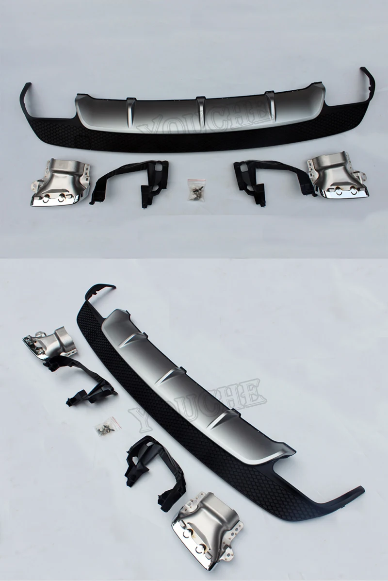 Подходит для Mercedes W117 CLA класса задний бампер диффузор с 4 Выпускной Endpipe CLA180 CLA200 CLA250 CLA45 Спорт