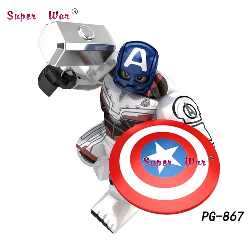 PG867 Один Marvel Мстители эндшпиль большой размер крокодил танос военная машина человек паук Халк Железный человек строительные блоки детские игрушки - Цвет: PG867